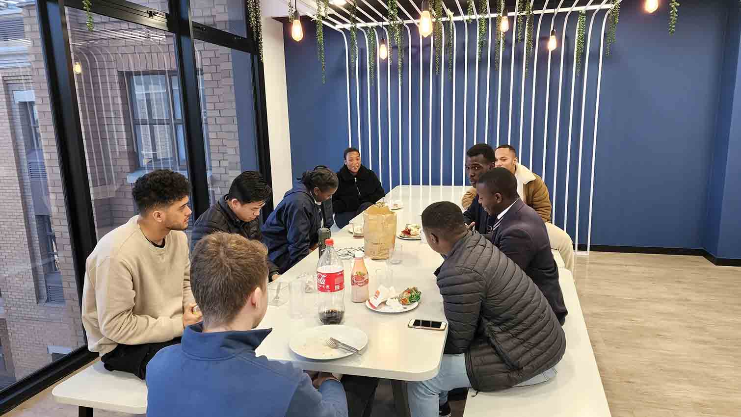 Transaction Junction hosts a Software Development job shadow_lunch time