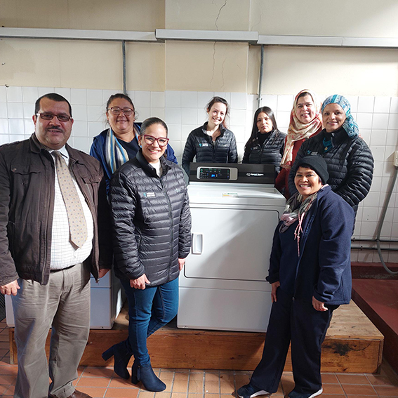 Transaction Junction donated a tumble dryer to Eros School