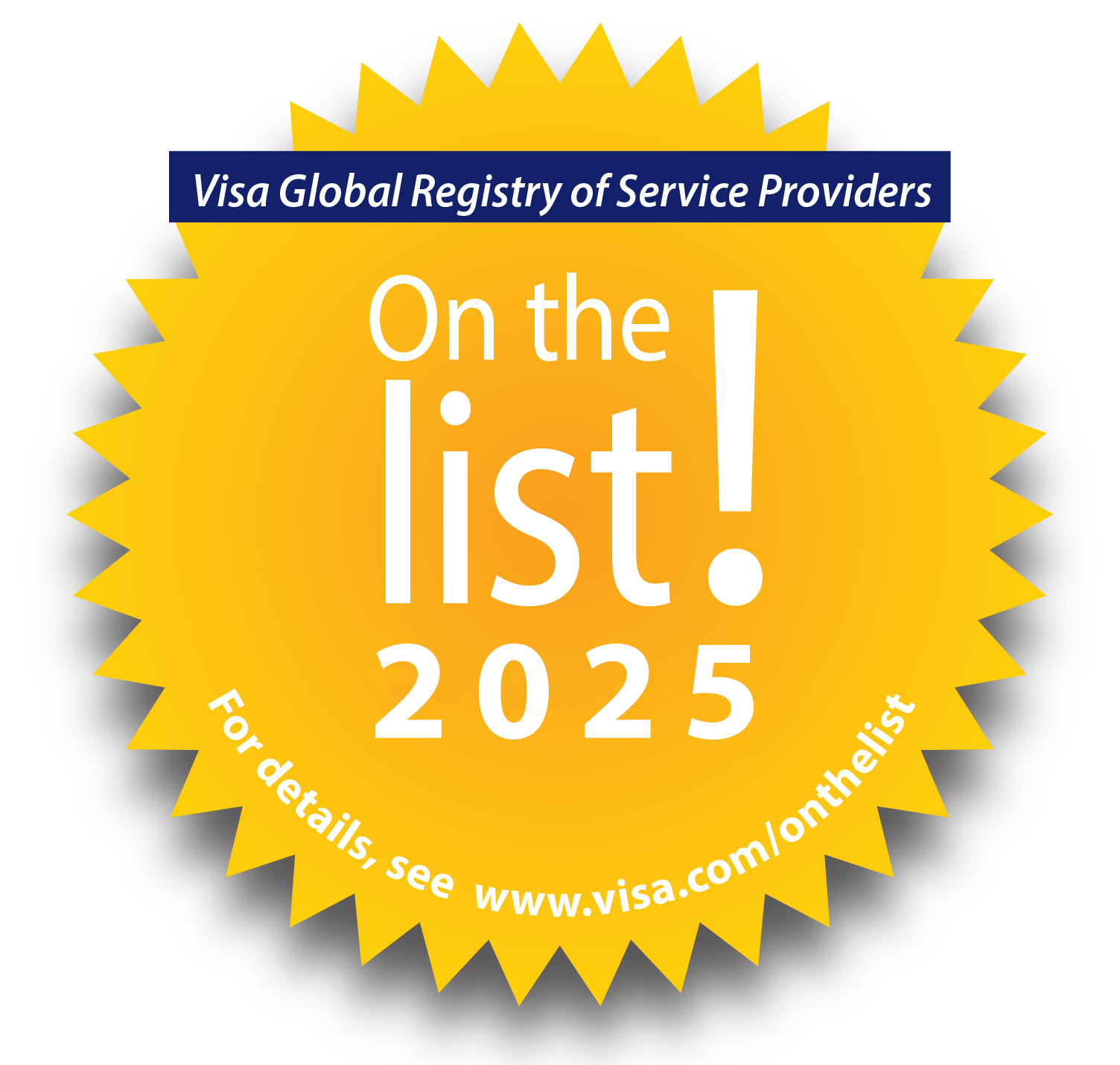 Visa on the list 2025